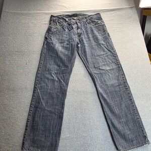 Levis 514 Slim Straight Jeans Mens 36x32 Dark Wash Blue Denim Cotton